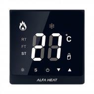 Терморегулятор для теплого пола ALFA HEAT SMART WI-FI черный