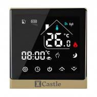 Терморегулятор для теплого пола Castle AC8400G Золотой