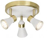 ВИТРИНА! Спот Brilliant Jupp 15934/88 3x50 Вт GU10 белый/золото