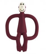 Прорізувач Matchstick Monkey Мавпочка бордова 10,5 см (MM-T-012)