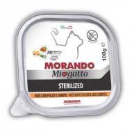 Корм влажный беззерновой для стерилизованных кошек Morando Miogatto Sterilized с курицей и морковью 100 г Корм влажный беззерновой для стерилизованных кошек Morando Miogatto Sterilized с курицей и морковью 100 г