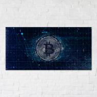 Постер Bitcoin 70x140 см Brushme