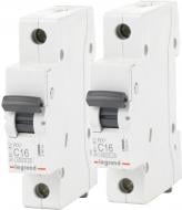 Комплект автоматических выключателей Legrand ТХ3 6кА 16А 1Р C 2 шт.