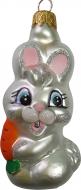 Елочная игрушка Полимер Зайчик 7 см
