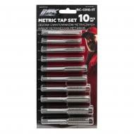 Набор метчиков метрический (М6х1, М7х1, М8х1/1.25, М10х1/1.25/1.5, М12х1.25/1.5/1.75),в блистере JBC 10 шт. JBC-C010-1T