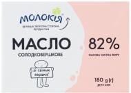 Масло ТМ Молокія сладкосливочное Экстра 82% 180 г