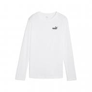 Футболка Puma ESS Small No. 1 Logo Longsleeve Tee 68238002 р.S белый