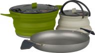 Набор посуды Sea To Summit X-Set 32 Charcoal Pan Olive Pot Sand Kettle (STS AXSET32CH)