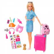 Ігровий набір Mattel Travel Set Barbie 15 Аксесуарів Різнокольоровий (322)