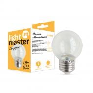 Лампа светодиодная LightMaster LB-549 1 Вт G45 прозрачная E27 230 В