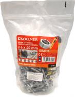 Набор Дюбель забивной с фланцем 6х40 мм (180 шт.) + сетка для швов 45 м + сверло 6х100 + нож (K-PDL-06K040/180DN)