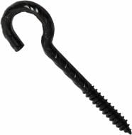 Шуруп з C-гаком 35403 пластик 5x60 мм 25 шт. чорний snapt