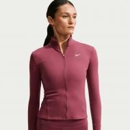 Джемпер Nike W NK ONE DF FZ FITTED JKT IM7046-654 р.M бордовый