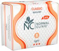 Прокладки гігієнічні Normal Clinic Classic Silk&Dry light 8 шт.