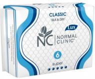 Прокладки гігієнічні Normal Clinic Classic Silk&Dry super 6 шт.