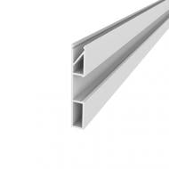 Плинтус алюминиевый АЛЮПРО ПАС-4885 серебро 2500х60х9,8 мм