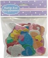 Набор для декорирования Наклейки Сердца 80 шт. Аплі Краплі Набор для декорирования Наклейки Сердца 80 шт. Аплі Краплі