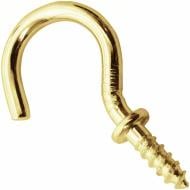Шуруп с C-крюком 38029 латунь 3,3x40 мм 50 шт. латунь с упором snapt