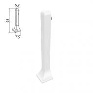 Кут наружный АЛЮПРО ПАС-3817 белый мат 60 мм