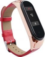 Сменный ремешок Xiaomi Smart Band для Mi Band 3/4 MShell PU red 523251