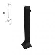 Кут зовнішній АЛЮПРО ПАС-3818 чорний мат 80 мм Кут зовнішній АЛЮПРО ПАС-3818 чорний мат 80 мм