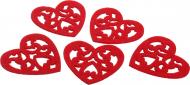 Декор из фетра Сердца 5 шт. Аплі Краплі