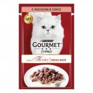 Корм влажный для взрослых кошек всех пород Gourmet Mon Petit с лососем 50 г