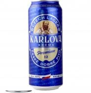 Пиво KARLOVA KRCMA светлое 12 Premium 4.8% 500 мл