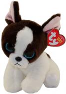 Мягкая игрушка TY Beanie Boos Бульдог 15 см белый с коричневым 36274