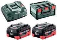 Набор аккумуляторов Metabo LiHD 2x10.0 Ач + Зарядное устройство ASC 145 + MetaBox 685142000