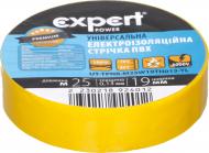 Изолента Expert Power ПВХ 0,13x19 мм 25 м желтая ПВХ YL-TPNB.M25W19TH013-