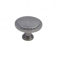 Мебельная ручка кнопка Kerron RK-086 BAZ состаренное серебро