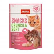 Лакомство для котов MERA Snacks Crunch & Soft Lachs снеки с лососем 200 г