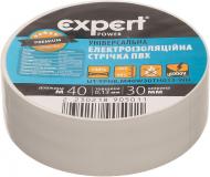 Изолента Expert Power ПВХ 0,13x30 мм 40 м белая ПВХ