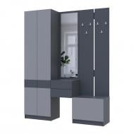 Прихожая Doros Сола 2150х1650х400 мм графит