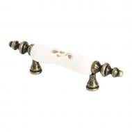 Меблева ручка скоба Kerron 64 мм зістарена бронза