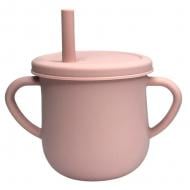 Поїльник-чашка Lindo 2 в 1 150 мл рожевий LI 738-1