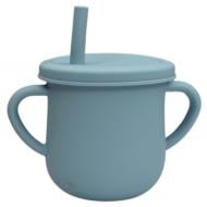 Поильник-чашка Lindo 2 в 1 150 мл серый LI 738-2