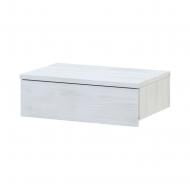 Тумба навесная Doros Левия 1Ш 460x150x310 мм белое дерево