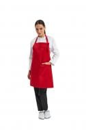 Фартук с нагрудником Lux-Form Эко водоотталкивающий р. универсальный красный