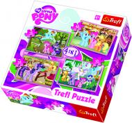 Пазлы Trefl My Little Pony: Каникулы 4 в 1 TFL-34153