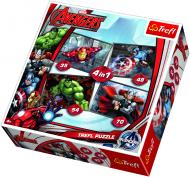 Пазли Trefl Месники 4 в 1 TFL-34245