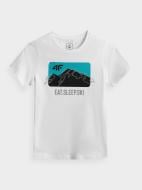 Футболка 4F J4Z20-JTSM222A-10S білий Футболка 4F J4Z20-JTSM222A-10S білий