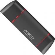 Флеш-пам'ять USB Verico Hybrid Dual 16 ГБ USB 2.0 / microUSB (OTG) black (1UDOV-MKBKG3-NN)