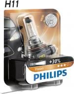 Автолампа розжарювання Philips Vision Blister+30% (12362PRB1) H11 55 Вт 1 шт.(36428630)