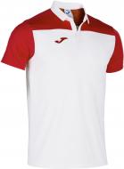 Поло Joma POLO SHIRT HOBBY II WHITE-RED S/S 101371.206 р.L белый