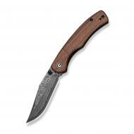 Нож складной Civivi Clingman 7.6 см Damascus / Guibourtia Wood дерево C23065B-DS1