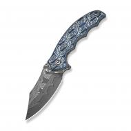 Нож складной Civivi Pentad 8.8 см Damascus / Micarta синий/белый C24068-DS1