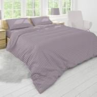 Комплект постельного белья Stripy Seafog бязь полуторный 160х220 см (93949606) сиреневый SoundSleep