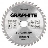 Пильный диск GRAPHITE 210x30x1,2 Z40 57H683
